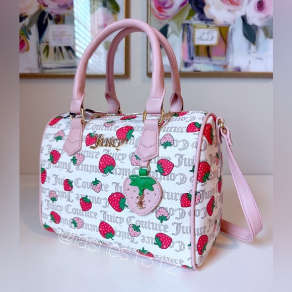 JUICY COUTURE Bag Freshly Picked Satchel - Strawberry Cream - Picture 2 of 7